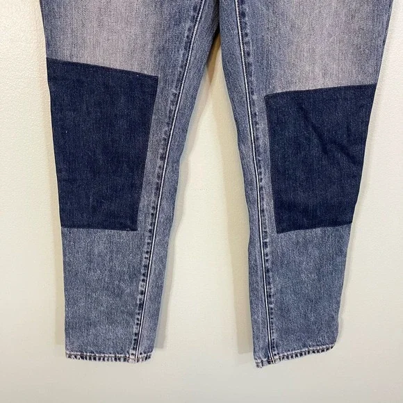 LUCKY BRAND Womens Blue Sienna Slim Patch Boyfriend Belted Bow Jeans Size 25 NWT - Picture 7 of 9
